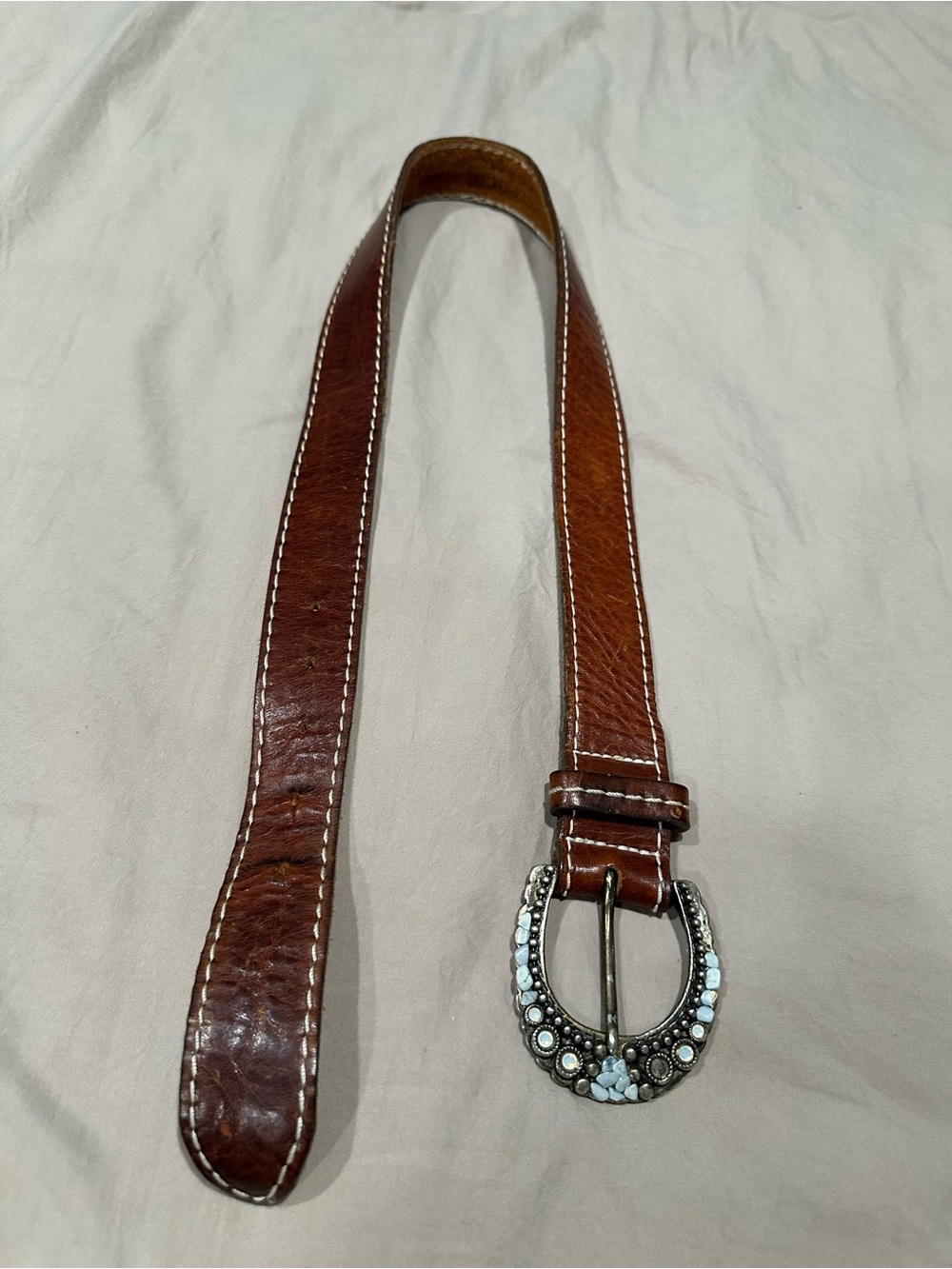Vintage western brown belt